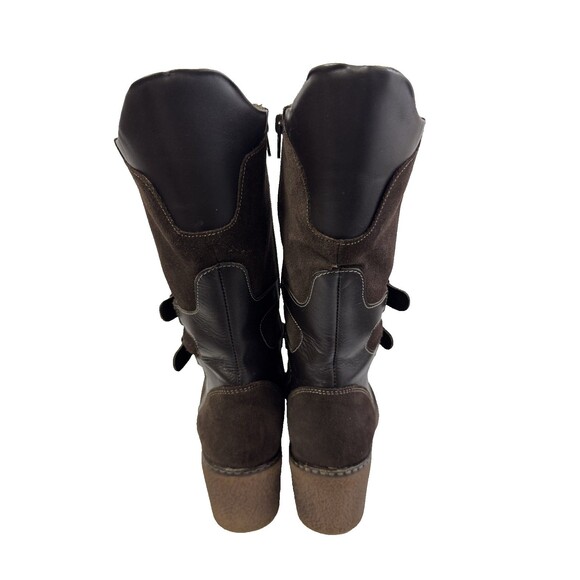Aquatalia by Marvin K Women Leather Suede Waterproof Boots Brown Size 7 .5 - Picture 7 of 16